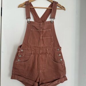 Free People Short Overalls